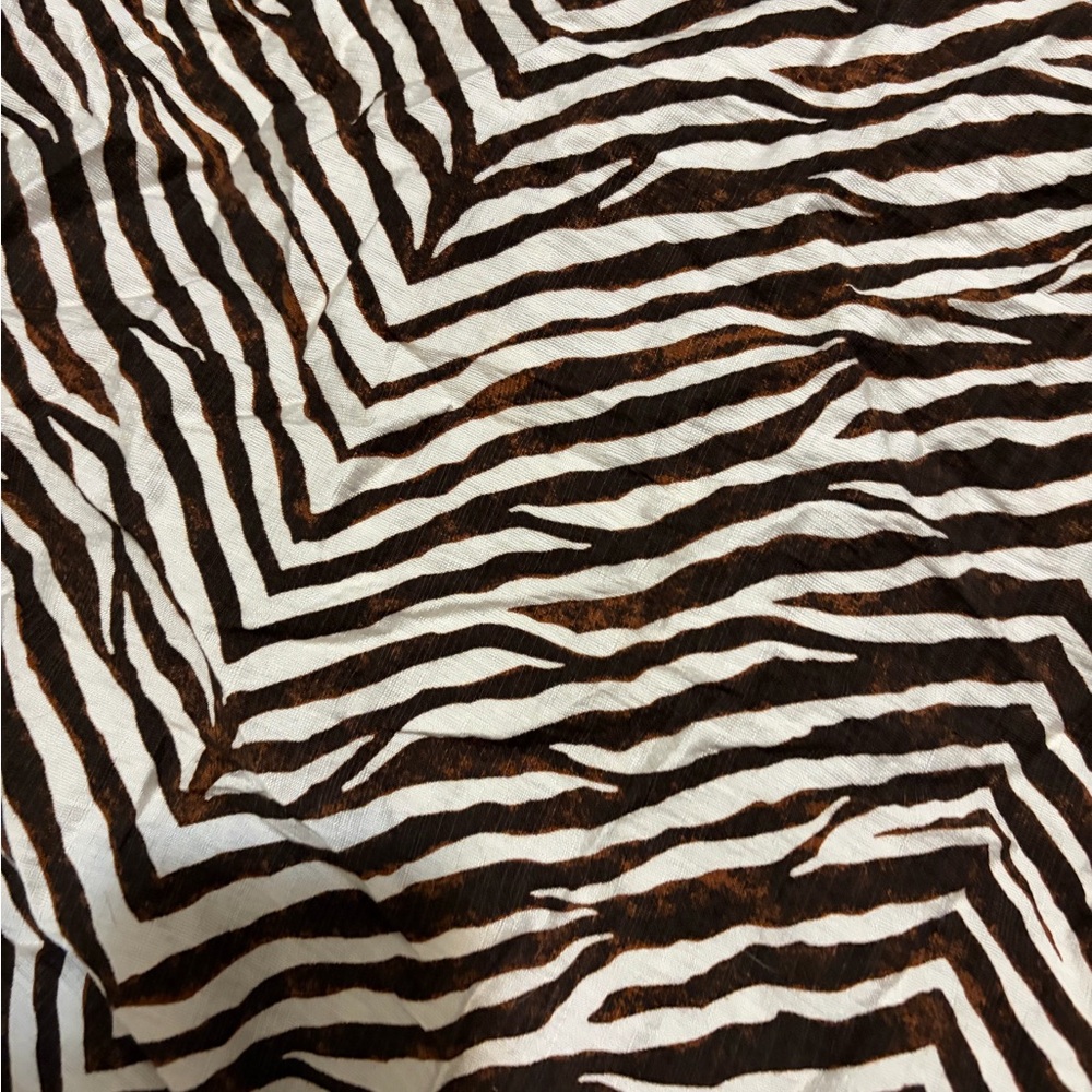 Primark Brown and Cream Zebra Print Midi Dress - Picture 8 of 10